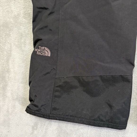 The North Face Hyvent Women M Snow Ski Pants Black Waterproof Cargo Zip Pockets - Picture 8 of 11